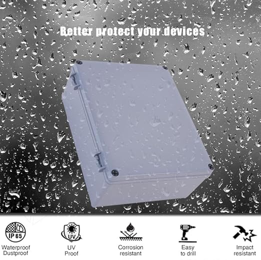 ABS Plastic Dustproof Waterproof Box IP65 Junction Boxes Project Junction Conduit Box Enclosure Use for Outdoor and Indoor