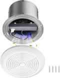 V2262-50 7 Inch Bathroom Exhaust Fan, 1.0 Sones, 50 CFM Ceiling Exhaust Fan, for 8" Opening, Quiet Effective Ventilation for Bathroom, Laundry Room, Kitchen, Mobile Home