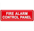 Fire Alarm Control Panel Sign - Made from Premium Durable Acrylic Material, Super Strong Self-Adhesive, QuickInstallation, Perfect for Your Business and Home (9x3 Inches, Red)