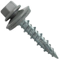 Metal Roofing Screws: (250) 10 x 1 Light Gray Hex Head Sheet Metal Roof Screw. Self Starting Metal to Wood siding Screws. EPDM Washer. Colored Head