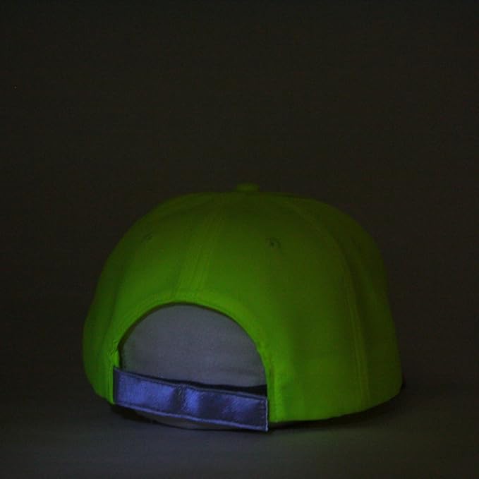The Vintage Year Reflective High Visibility Piping Neon Polyester Twill Low Profile Structured Baseball Cap