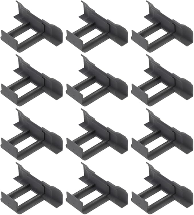 COHEALI 12pcs Solar Panel Drain Clips 30mm Water Guide Clamp for Module Maintenance Auto Remove Stagnant Water Suitable for Solar Panel Frame Cleaning
