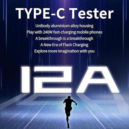 Diymore USB C Power Meter Tester,USB C Tester Digital Multimeter with LCD Display,Digital Voltmeter Type C Voltage and Current Tester Fast Charging PD3.1 Protocol Testing,240W/40V/12A Capacity 2PCS