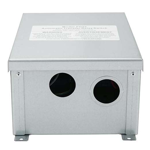 50 Amp Automatic Transfer Switch for RV Speedboats Camping Van, 120/240 VAC 50Amp Dual Protection
