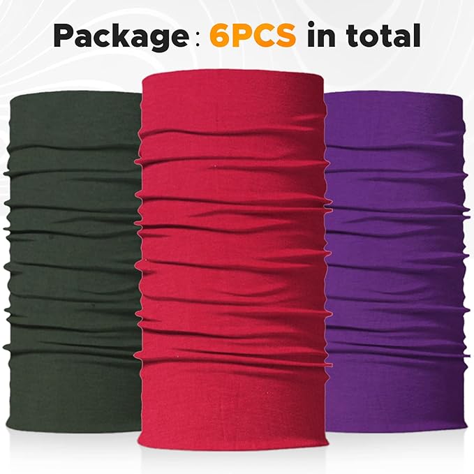 JOEYOUNG Headwear, Bandana, Neck Gaiter Head Wrap Headband Balaclava Magic Scarf
