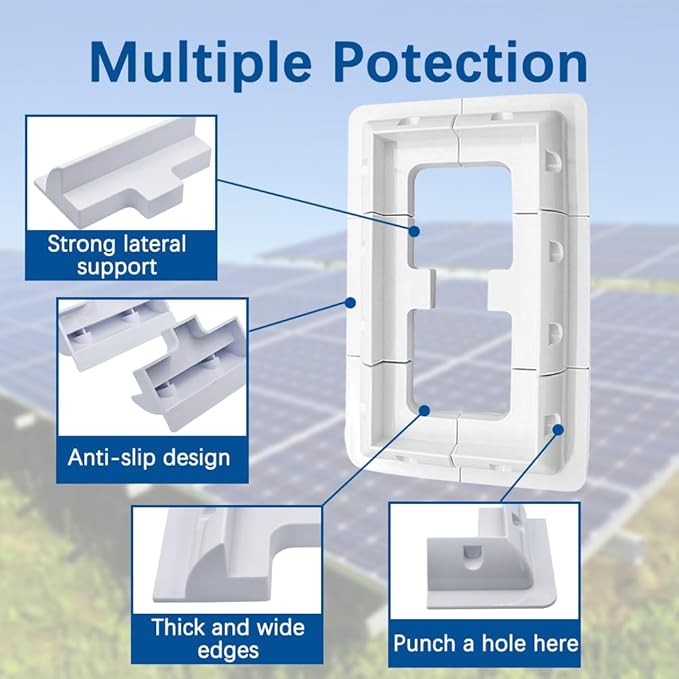 Solar Panel Mounting Bracket, 2pcs Corner Bracket Kit, Dill-Free, UV Resistant, for RV, Truck, Camper, Boat