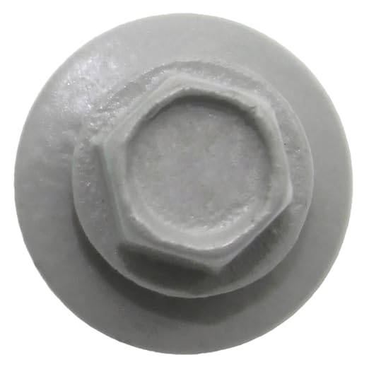 Metal ROOFING SCREWS: (250) 10 x 2" ABC Gray Hex Head Sheet Metal Roof Screw. Self starting metal to wood siding screws. EPDM washer. Colored head