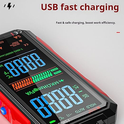 USB Rechargeable Digital Multimeter, 2026 Upgraded Fs899l Multimeter, Automatic Digital Display Multimeter Tester for Home and Industrial Electrical Issues, Multimeter Tester (FS899L)