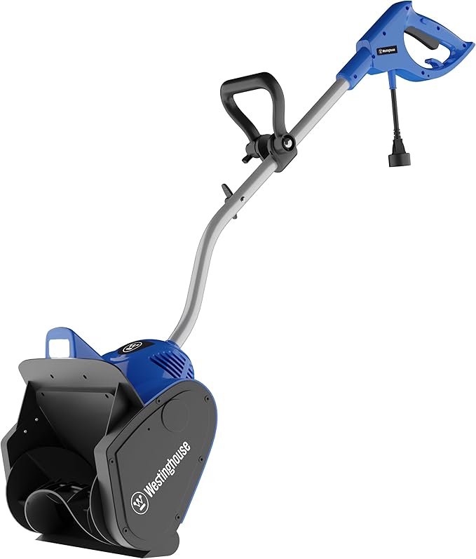 Westinghouse WSnow11SD Corded Snow Shovel, 11-inches Wide, Electric Snow Shovel with 20ft Throwing Distance, Plows 300lbs/min for Driveway/Steps/Sidewalk/Porch