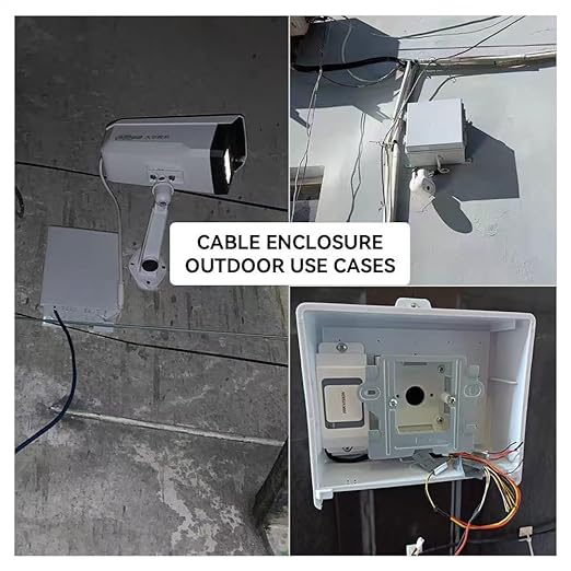 Electrical Junction Box IP65 Dustproof Waterproof ABS Plastic Project Enclosure for Electronics (100x100x70)