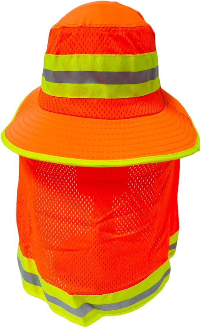 Packable and Adjustable Reflective Neon Boonie Sun Hat