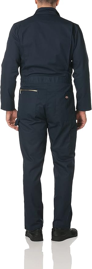Dickies Men’s Deluxe Long Sleeve Coveralls – 7.5 oz Twill Mechanic Jumpsuit with Zipper Front Industrial Uniform Fit