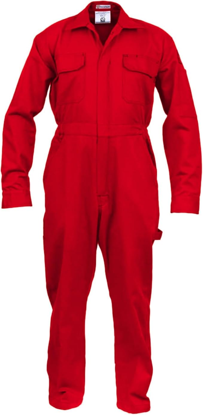 Just In Trend Classic Safety Work Coverall - Long Sleeve - 100% Cotton - 7 oz