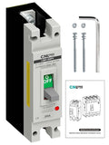 200Amp Molded Case Circuit Breaker MCCB 1 Pole DC250V Battery Disconnect Switch, PV Circuit Breaker Main Switch for Boat, Solar, UPS and Battery