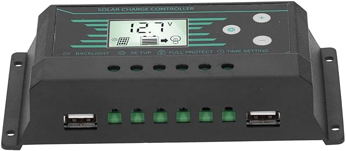 Solar Charge Controller 30A 12V/24V PWM with LCD Display USB Output for Solar Panel Battery and Lighting System(z30)