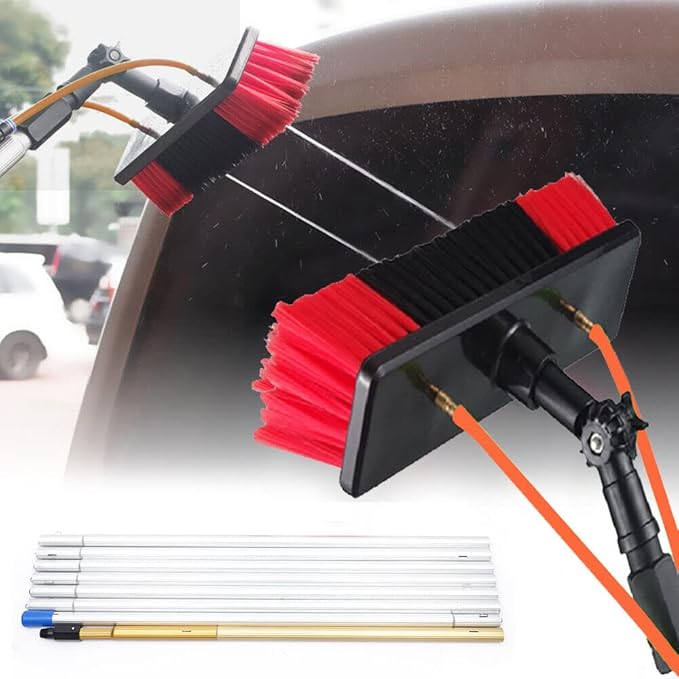 Water Fed Pole Kit, Lightweight 26 Feet Pole - Window Cleaner Window Glass Solar Panel Cleaning System Washing Equipment Tool Solution