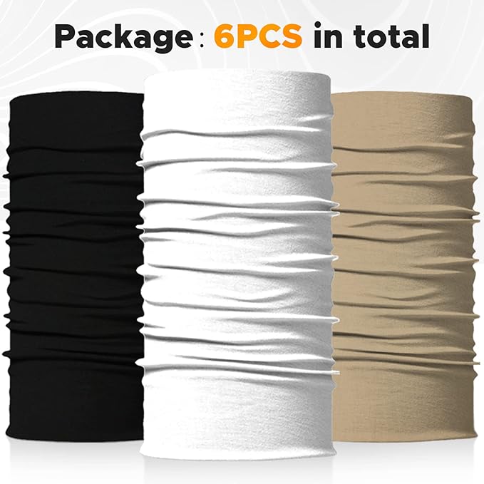 JOEYOUNG Headwear, Bandana, Neck Gaiter Head Wrap Headband Balaclava Magic Scarf