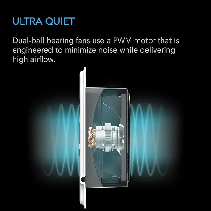 AC Infinity AIRTAP T4 White, Register Booster Fan for 4” x 10” Register Holes, Improves Heating & Cooling Vents, Quiet 10-Speeds, Bluetooth App Control Data Alerts. ONLY FITS 4” x 10” Duct Openings