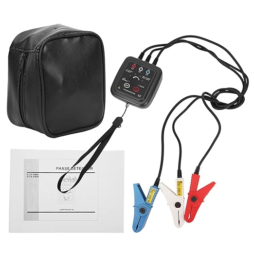 AC 70-1000V Non Phase Sequence Detector Tester Rotation Monitor Magnetic Base Phase Meter with 0.6M Clamp Length ETCR1000C