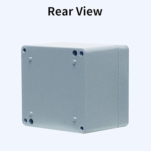 Aluminum Project Box Waterproof Electrical Junction Box Outdoor Electrical Aluminum Alloy Metal Box Outdoor Universal Enclosure Gray 3.1"x2.9"x2.3"