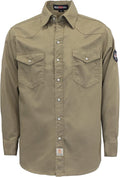 BOCOMAL FR Shirts 6.25oz Lightweight Welding Shirts Flame Resistant Men's Fire Retardant Shirt