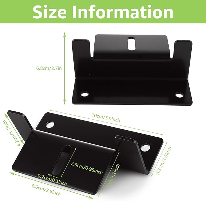16PCS Solar Panel Mounting Brackets Black Solar Panel z Brackets Lightweight Aluminum Corrosion-Free for RVs, Trailers, Vans, Campers, Boats, Walls, Roof Solars Panels Mounting Z Bracket