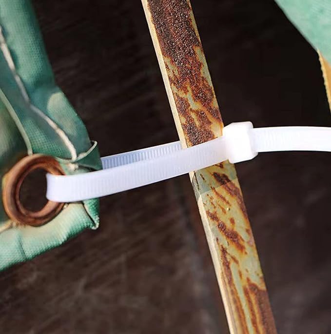 36 inch zip ties heavy duty outdoor use 20 pcs reusable long zip ties white cable ties wraps large plastic tie uv resistant 200 lbs Tensile Strength