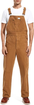 HISEA Men's Denim Bib Overalls, Men's Overalls Workwear with Adjustable Straps and Convenient Tool Pockets
