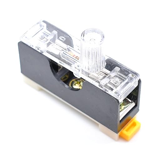 Oiyagai 5pcs Fuse Holders with 10A 250V 6x30mm Glass Fuses, Panel Mount Base, FS101, Circuit Protection for AC Devices