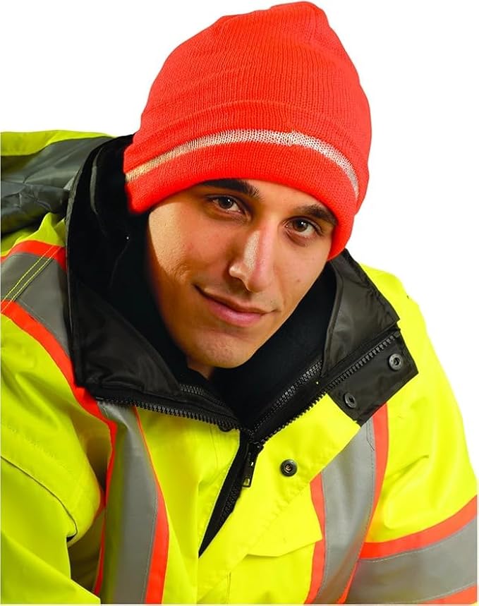 Occunomix Hi-Vis Hi-Viz Knit Cap with Polyester Lining One Size Fits Most