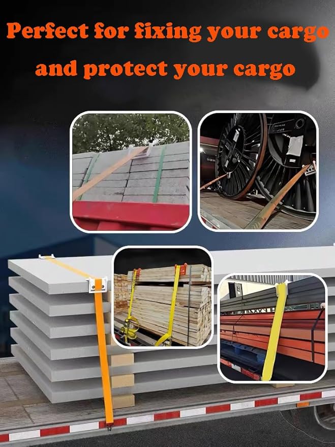 20 Pack Edge Corner Protector With Carrying Case for Flatbed Cargo Load-4'' x 6'' Winch Ratchet Straps Plastic Protectors (Yellow)