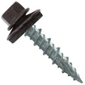 Metal Roofing Screws: (250) 10 x 1 Dark Brown Hex Head Sheet Metal Roof Screw. Self Starting Metal to Wood siding Screws. EPDM Washer. Colored Head