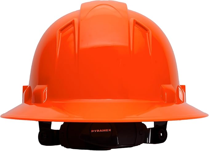 Pyramex Ridgeline Full Brim Vented Hard Hat 4 Point Ratchet Suspension