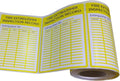 200 Pcs FIRE Extinguisher Inspection Record Signs Labels Safety Stickers, 3.5X 5 Inch Adhesive Yellow General Monthly Inspection Tags Labels Indoor Outdoor Fire Extinguishers