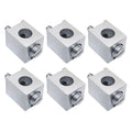6 Pieces #4-2/0 Neutral Lug Kit Circuit Breaker Ground Lugs Aluminum Grounding Lugs Fit for Electrical Connections