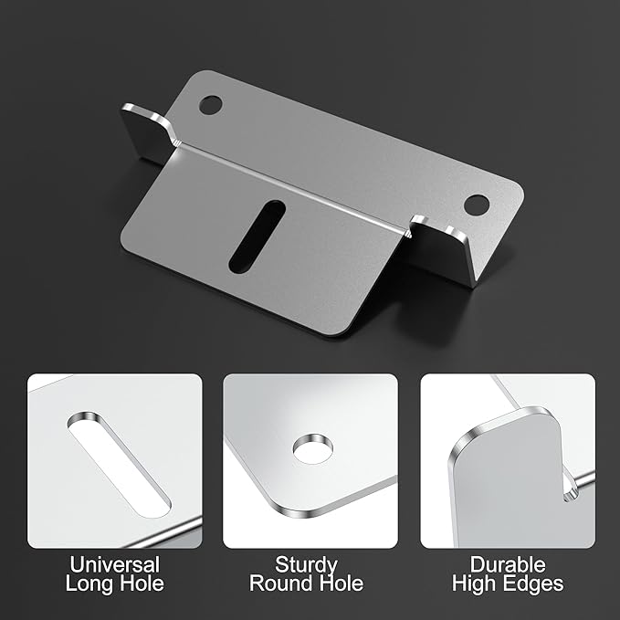 ACOPOWER Solar Panel Mounting Z Bracket - Set of 4 for RV Boat Off Gird Installation,Sliver,HY-Z1-M