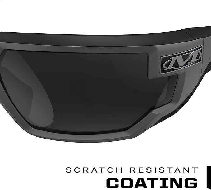 Mechanix Wear Type-X Smoke Lens Safety Glasses - Anti-Fog Polycarbonate Industrial Safety Glasses - Ventilated Temples & Scratch-Resistant Lenses - Grey Frame - 2 Pack