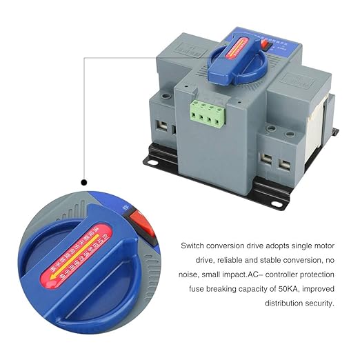 Automatic Transfer Switch 63A 2P Dual Power Automatic Transfer Switch for AC 50/60hz