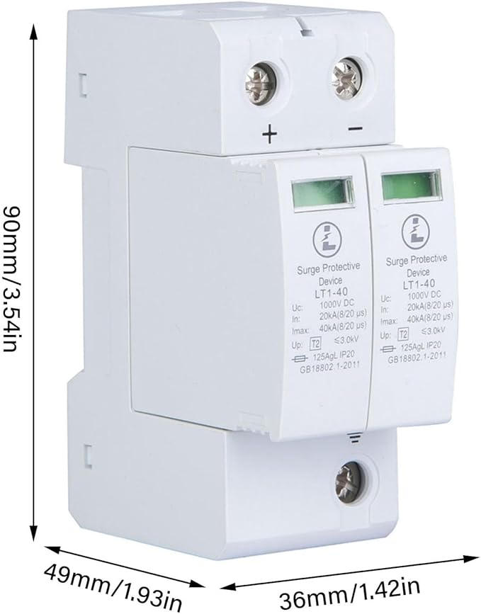 2P Protective Device DC Photovoltaic Protector Low Voltage Arrester Arrester Minimal Maintenance Providing You with Hassle Solution Protecting Protective Device Protector (2P40KA)