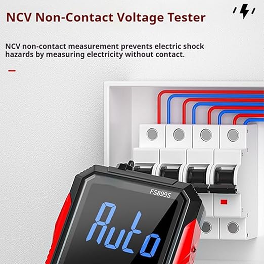 USB Rechargeable Digital Multimeter, 2026 Upgraded Fs899l Multimeter, Automatic Digital Display Multimeter Tester for Home and Industrial Electrical Issues, Multimeter Tester (FS899L)