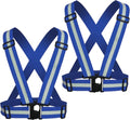 Reflective Vest, High Visibility Safety Vest Straps Reflective Gear for Night Running Walking Cycling for Men Women Kids