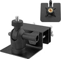 Anbte 1PCS Adjustable Gutter Mount for Ring Solar Panels & Security Cameras, Aluminum Solar Bracket with Standard 1/4 inch-20 Threaded Bracket, Weatherproof, Outdoor Wall Mounting Accessories, Black