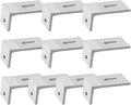 1/4/10Pcs Aluminum Alloy Solar Panel Mounting L Brackets, 90 Degree Angle PV Connection Angle For RV Boat Off Grid Roof, Photovoltaic Solar Panel Mount L Bracket(10pcs)