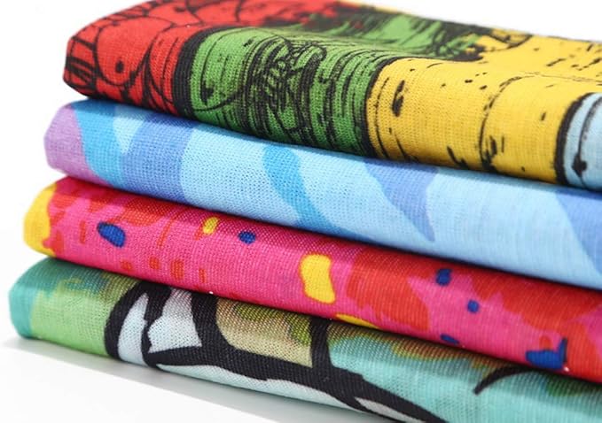 6 Pack Neck Gaiters Tube UV Face Mask Bandana Balaclava Shiesty Magic Scarf Headwear Headbands Wraps for women