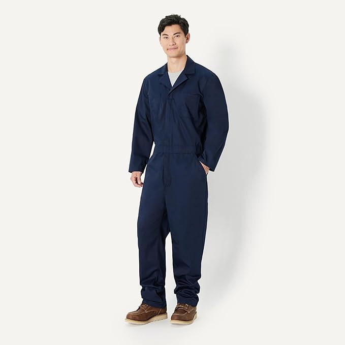 Amazon Basics Men's Men's Long Sleeve Workwear Coveralls