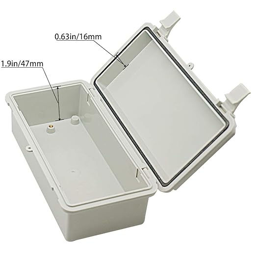 Zulkit 2pcs Junction Box ABS Plastic Dustproof Waterproof IP65 Electrical Boxes Hinged Shell Outdoor Universal Project Enclosure with 2 Cable Glands 7.9 x 3.9 x 2.8 inch (200x100x70mm)