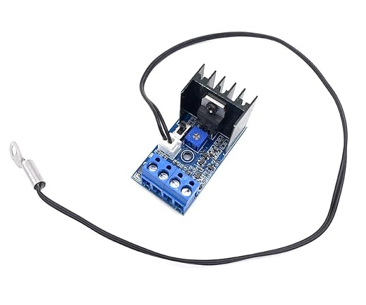 DC 12V 1A Automatic PC CPU Fan Temperature Control Speed Controller Case Fan Speed Governor with Sensor for 2 3 4 Wire Fan