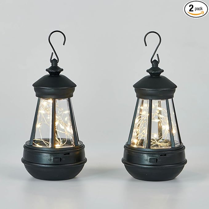 Solar-Lantern Waterproof Lights Replacement - Garden Decor Outdoor Lighting Decorative Patio Lighting Solar Replacement (mini Lantern 2pack (Fairy Light))