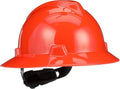 MSA V-Gard Full-Brim Hard Hat with Suspension - Polyethylene Shell, Superior Impact Protection and Self Adjusting Crown Straps - Standard Size Hard Hat