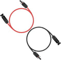 iGreely 3 Feet 12AWG Solar Extension Cable with Solar Panel Female and Male Connector Solar Panel Adapter 12 Gauge (3FT Red + 3FT Black)